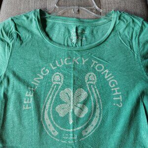 American Eagle Green Medium Feeling Lucky Tonight T Shirt St Patricks